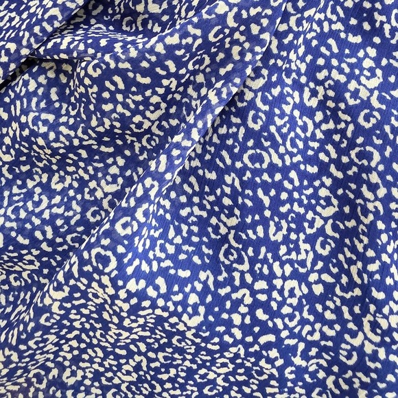 Banana Republic  Blue Floral Ruffle Mid Dress‎ Flowy XS - Picture 5 of 6